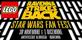 Le opere LEGO in mostra durante l’evento Ravenna Strikes Back