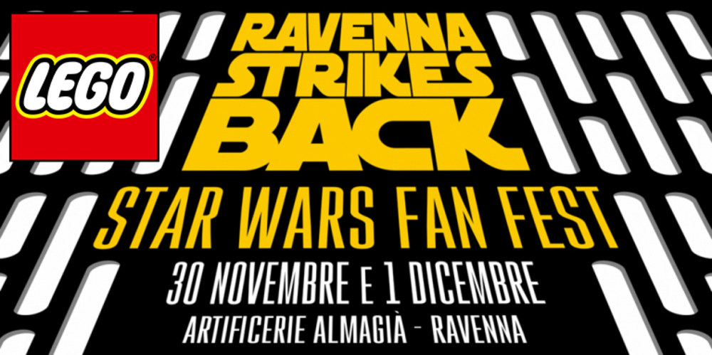 Le opere LEGO in mostra durante l’evento Ravenna Strikes Back