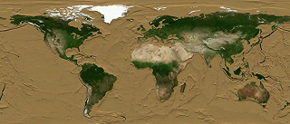 La Terra senza oceani: il video in timelapse