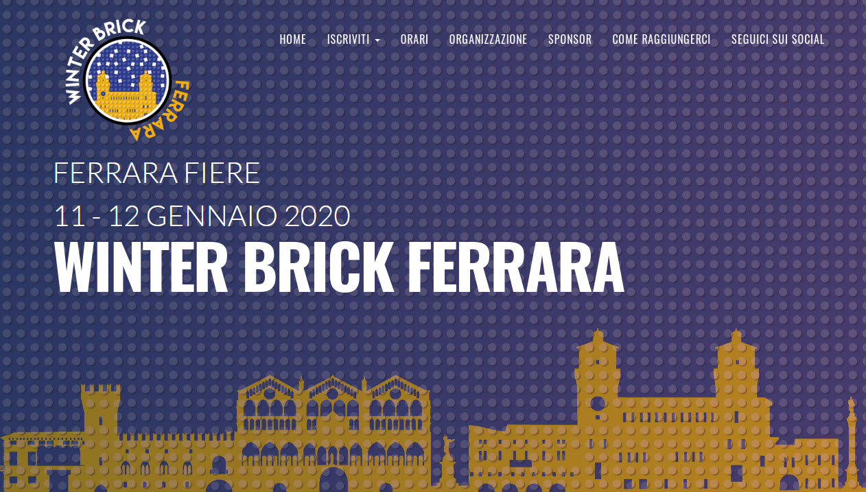L’evento LEGO Winter Brick a Ferrara inaugura la stagione 2020