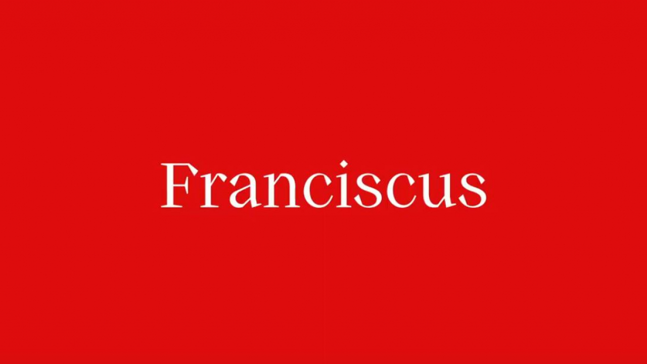 Franciscus, il font ufficiale della Chiesa cattolica