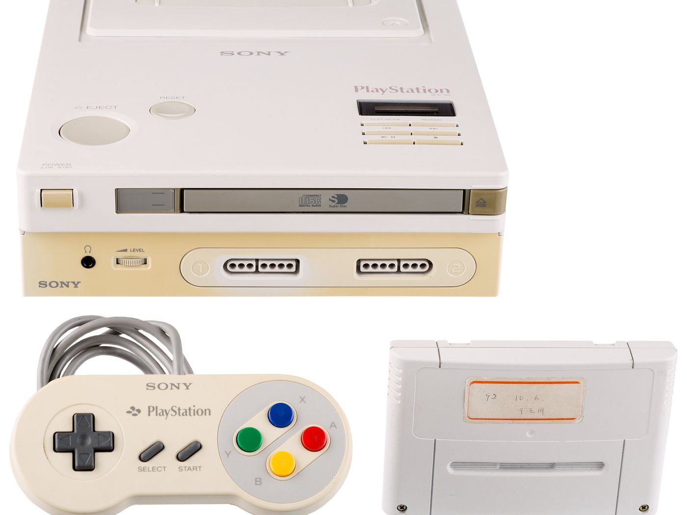 01 Nintendo Play Station Prototype   Sony and Nintendo c. 1990s