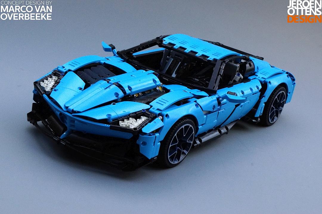 La hypercar Toro Azzurro LEGO creata da Jeroen Ottens e Marco van Overbeeke