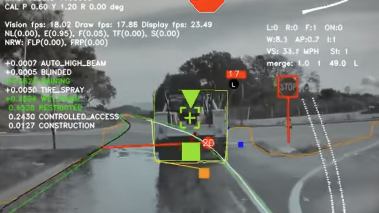 Autopilot: un nuovo video mostra quello che vede la guida autonoma di Tesla