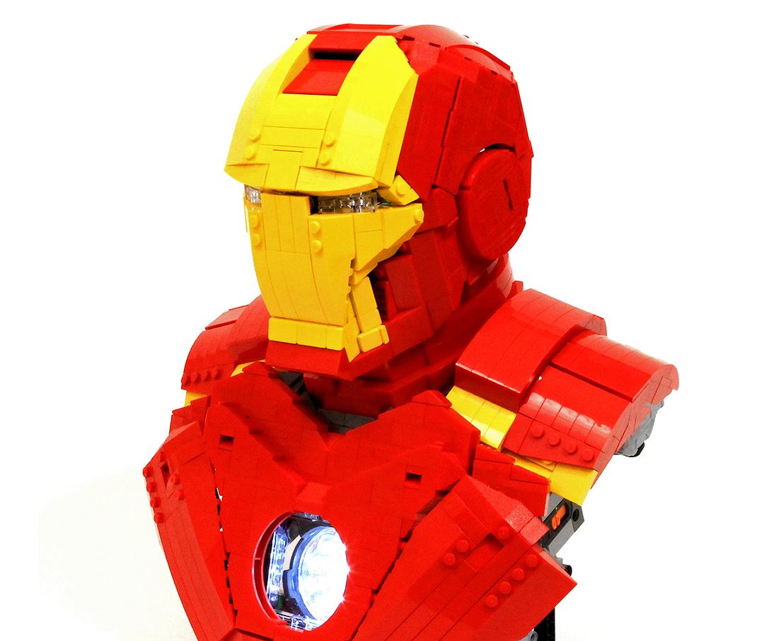 Disponibili le istruzioni per il busto di Iron Man LEGO di ZetoVince