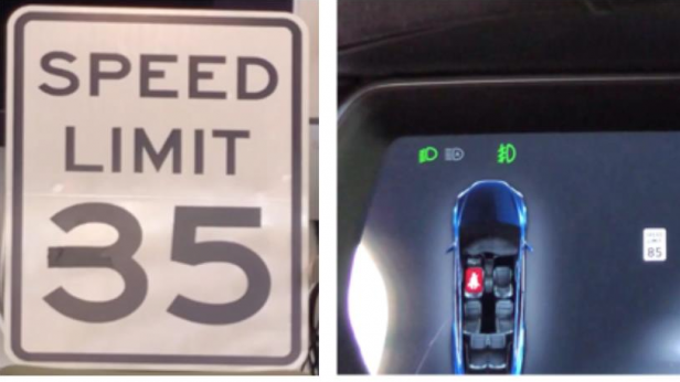 Autopilot di Tesla viene ingannato modificando il segnale stradale con il nastro adesivo