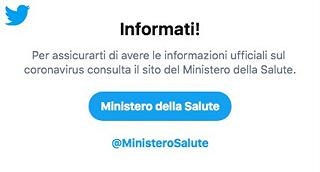 Coronavirus: un accordo con Twitter contro le Fake News