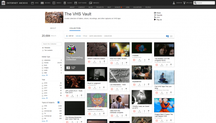 vhs vault