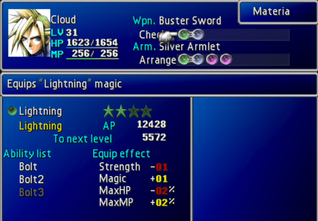 Final Fantasy VII - Materia