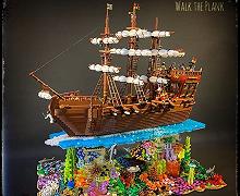 Il veliero dei pirati, il diorama LEGO di Stephan Gofers