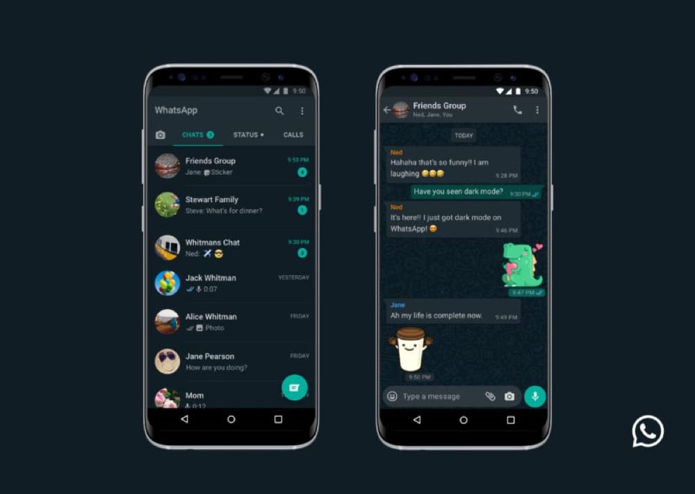 WhatsApp rilascia ufficialmente la Dark Mode per Android e iOS