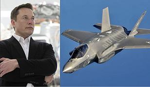 F-35: secondo Elon Musk “non hanno chance” contro un caccia senza pilota