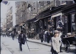 New York del 1911, in un video dell’epoca portato a 4K 60fps usando l’IA