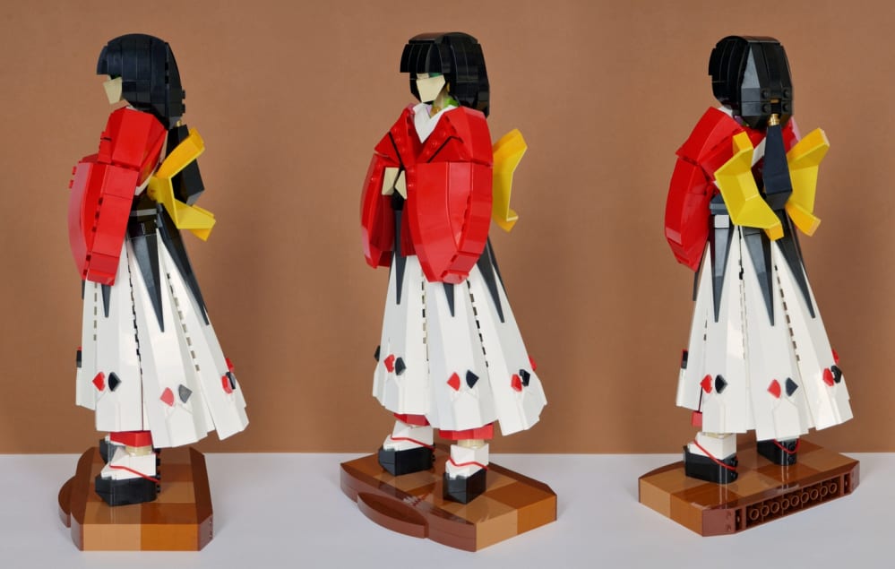 La Regina di Cuori LEGO in abito tradizionale giapponese su LEGO