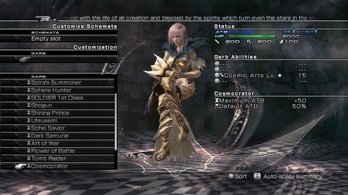 Lightning Returns FFXIII - garbs