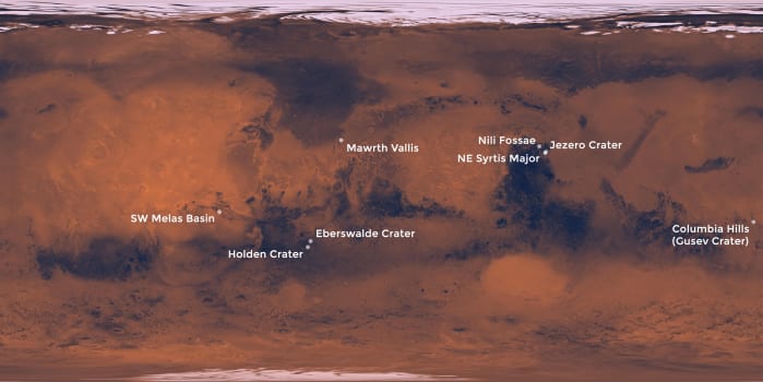 marte mars 2020 perseverance