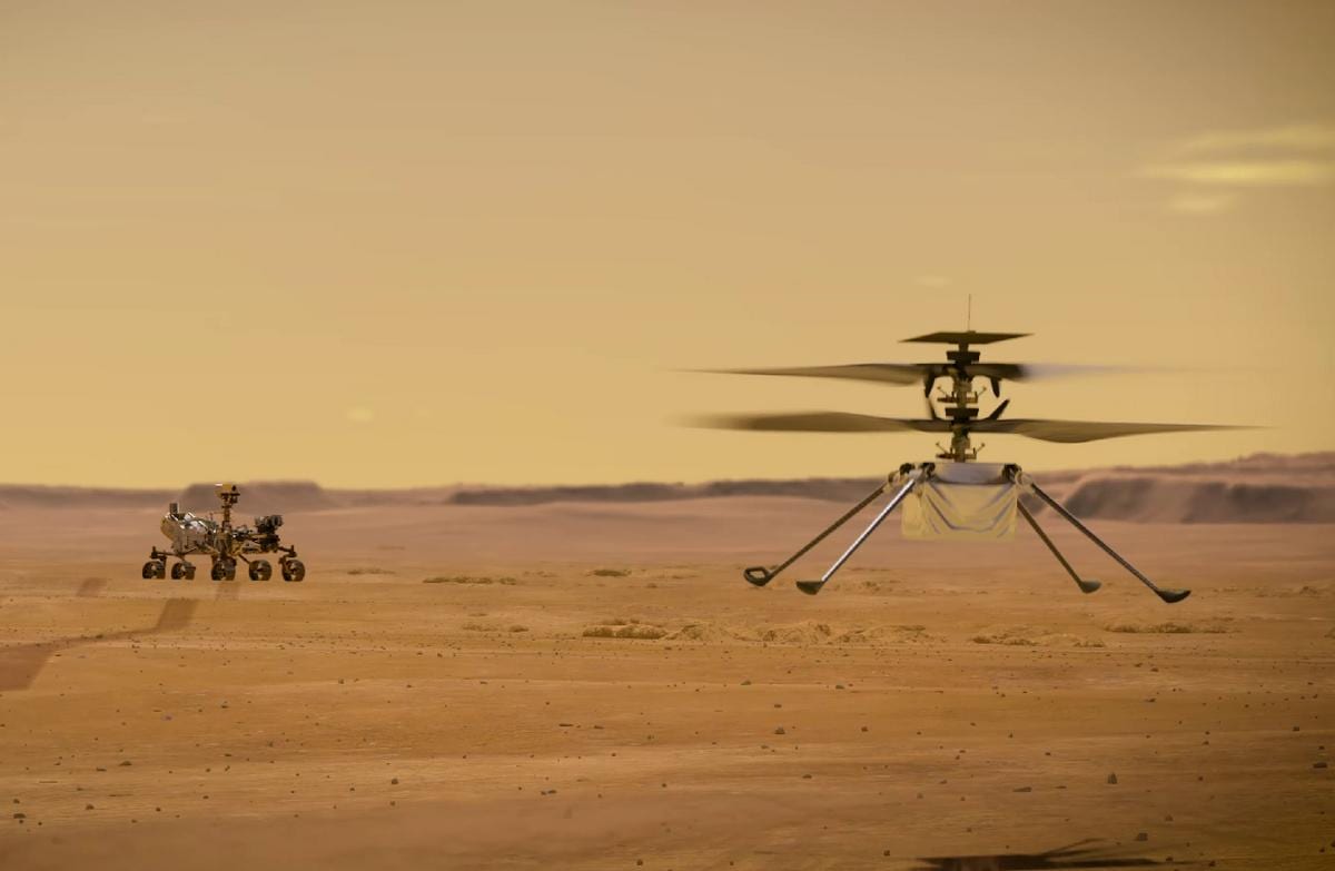 Ingenuity: come funziona il drone volante della NASA su Marte