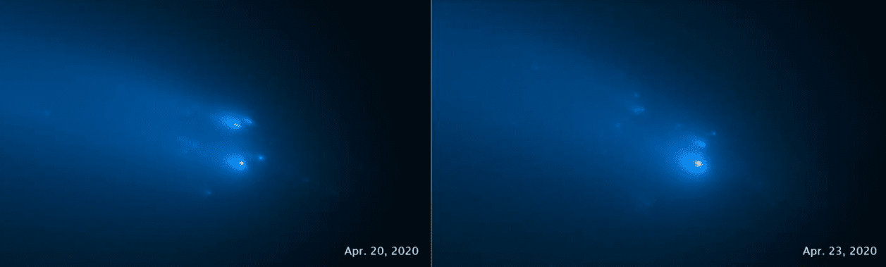Hubble osserva la cometa ATLAS disintegrarsi