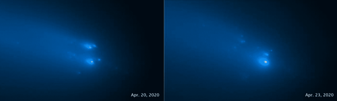 Hubble osserva la cometa ATLAS disintegrarsi