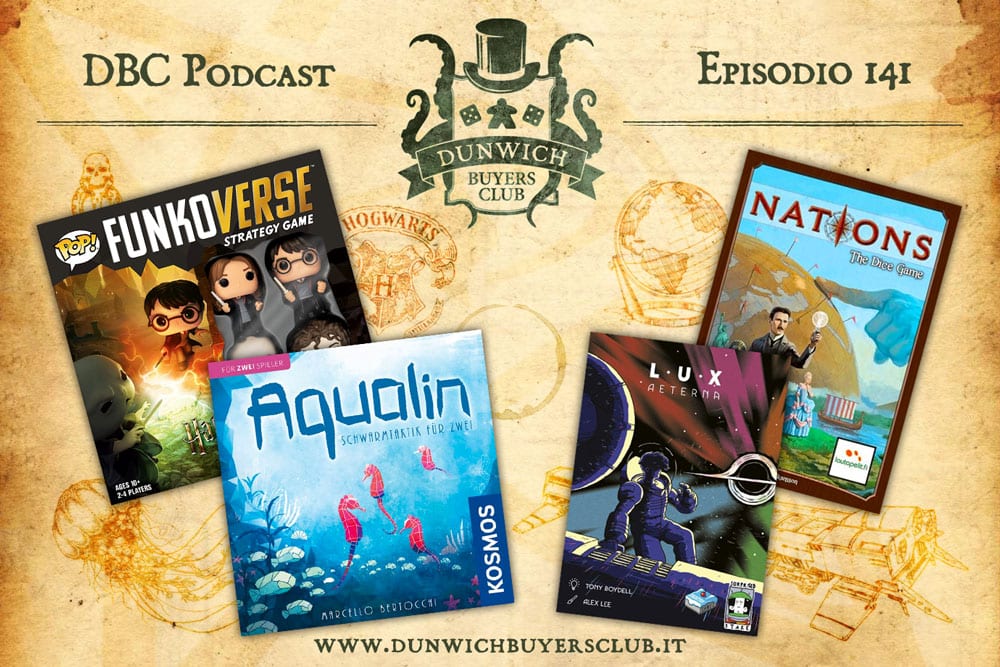 DBC 141: Funkoverse Strategy Game: Harry Potter, Aqualin, Lux Aeterna, Nations: The Dice Game