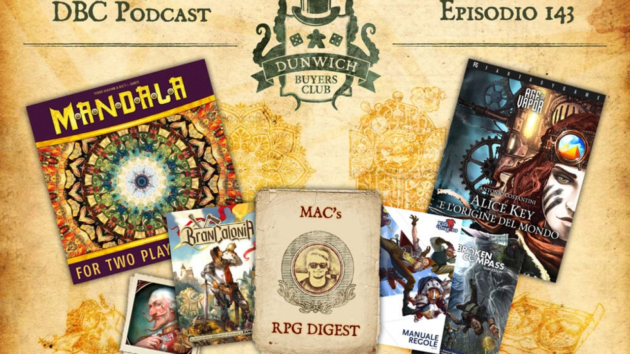 DBC 143: Mandala, RPG Digest, Age of Vapor Librogame