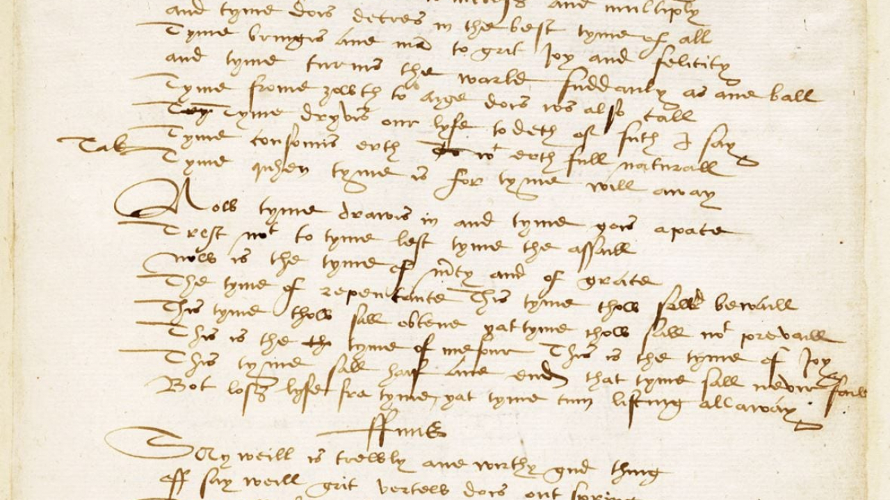 Bannatyne Manuscript: la prima “F-Bomb” di cui abbiamo notizia