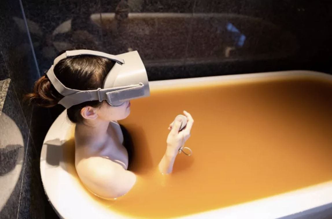 Realtà virtuale: ora il bagno nelle terme giapponesi si fa da casa