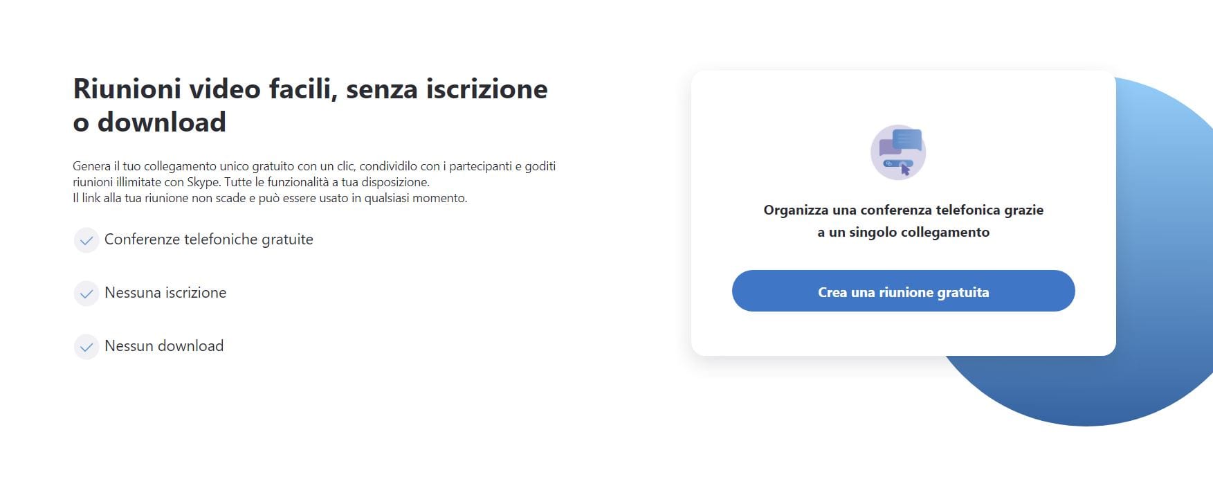 Skype: per fare le videochiamate non serve più avere un account