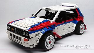 Lancia Delta Integrale, la versione LEGO di Alessandro Parrini