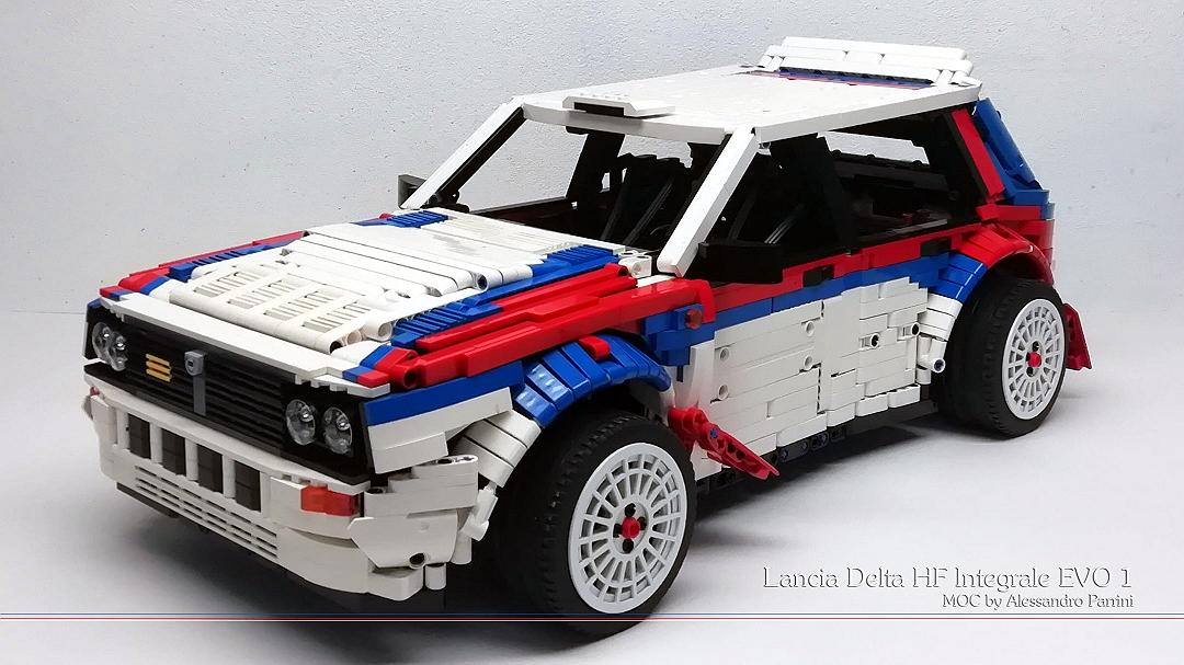 Lancia Delta Integrale, la versione LEGO di Alessandro Parrini