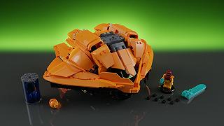 Samus Aran, la gunship del videogioco Metroid in versione LEGO