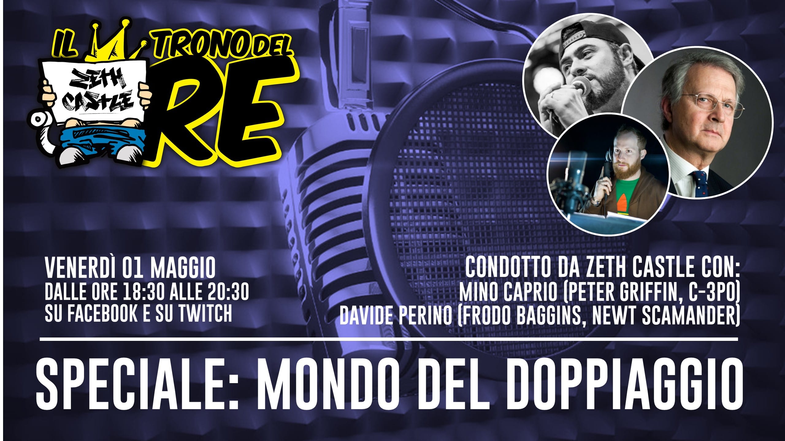 Il Trono del Re: speciale doppiaggio con Davide Perino e Mino Caprio
