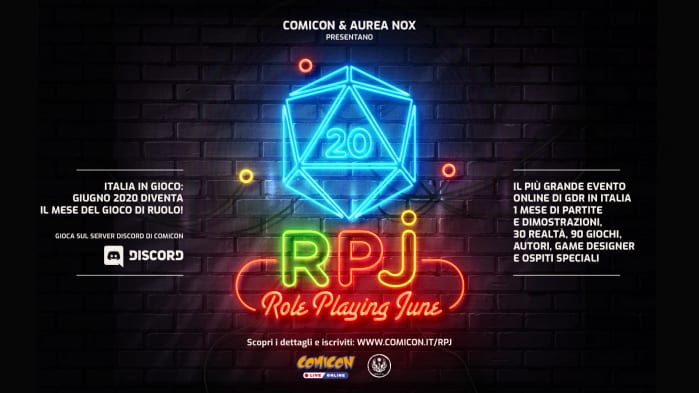 RPJ: a giugno il più grande evento online di Gioco di Ruolo mai realizzato in Italia