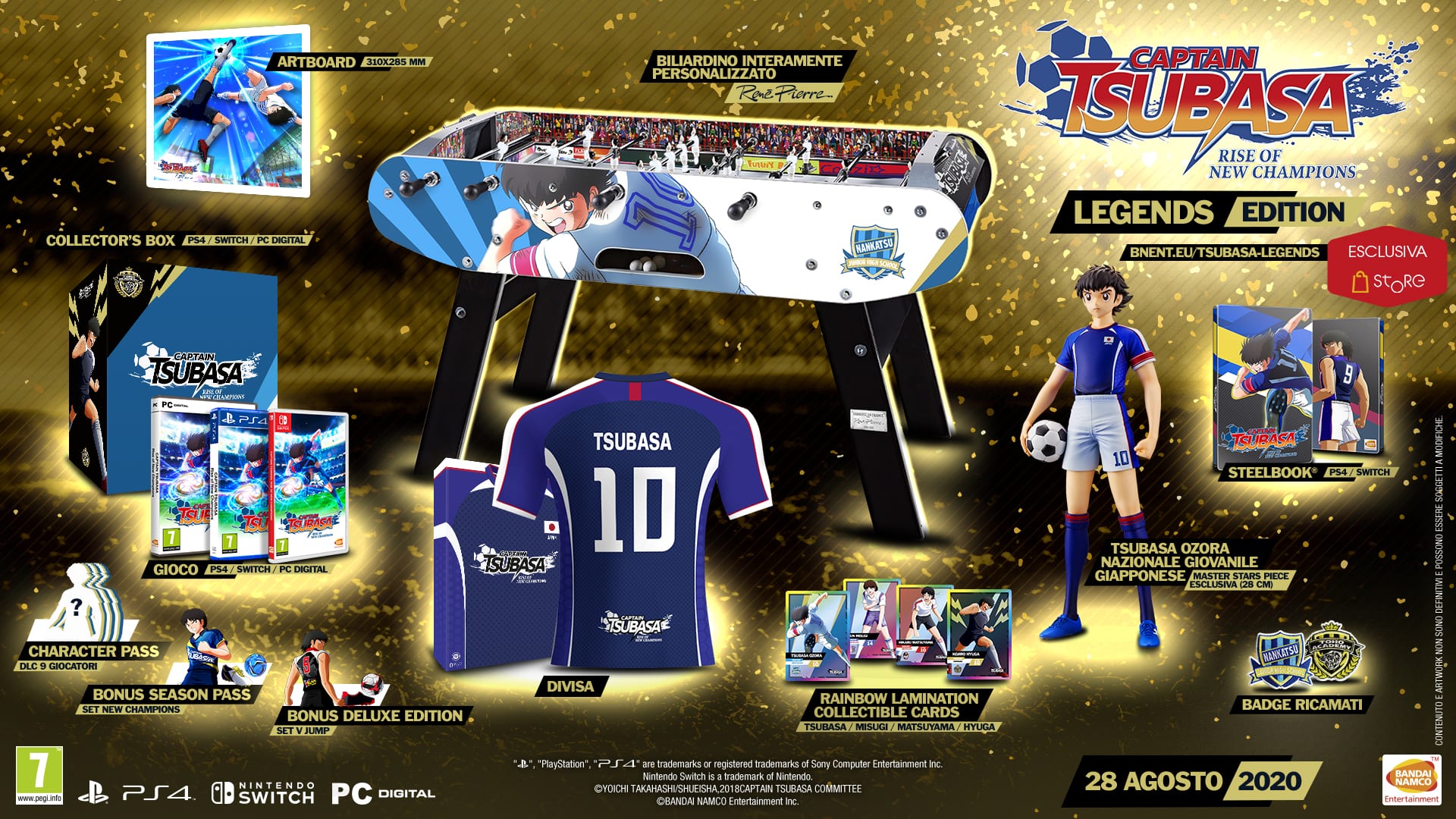 Captain Tsubasa: la Legends Edition con il biliardino costerà 1999€