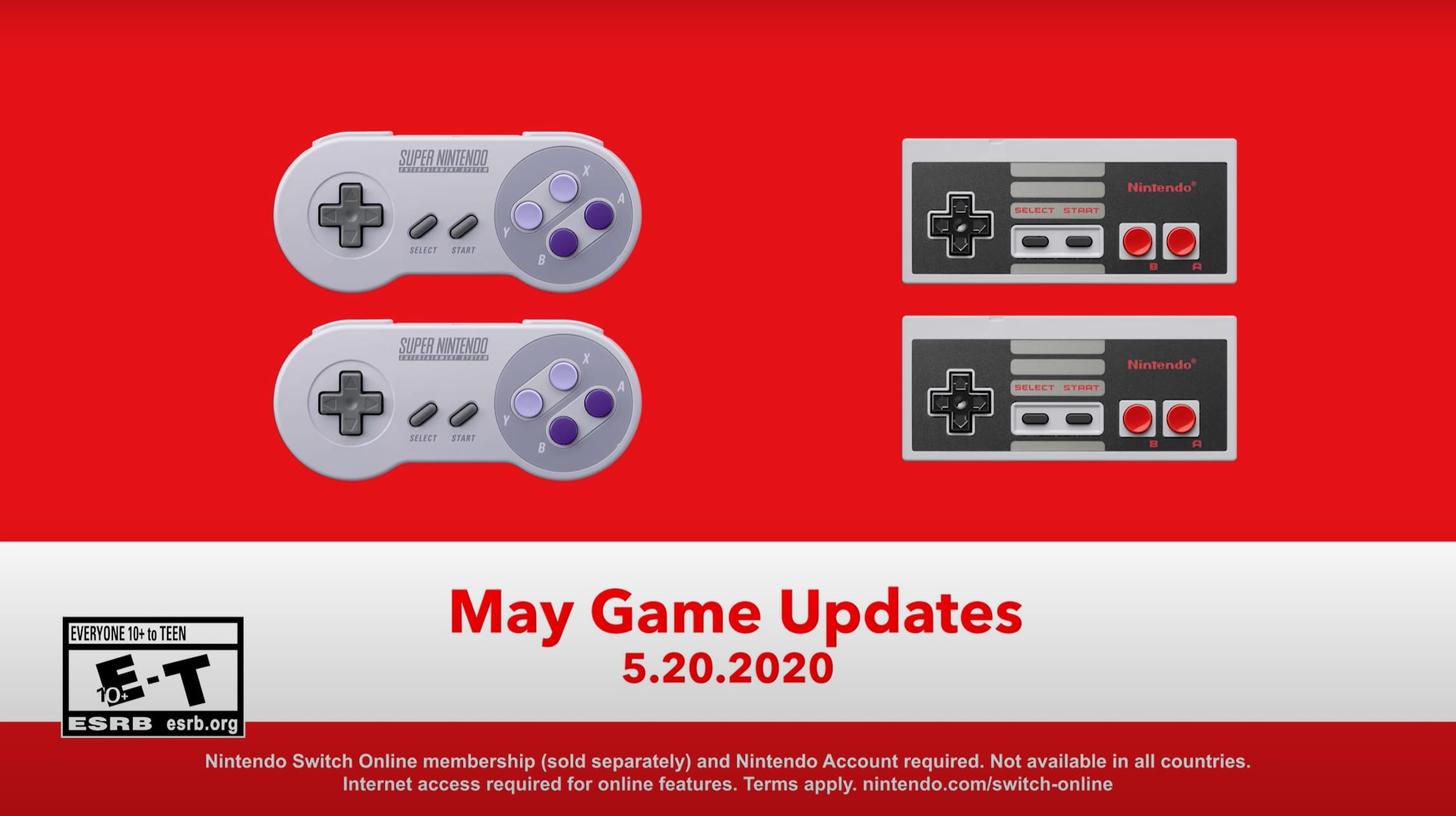 Nintendo Switch Online: i giochi NES e SNES di maggio 2020