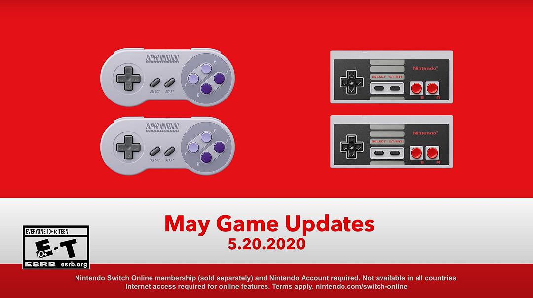 Nintendo Switch Online: i giochi NES e SNES di maggio 2020