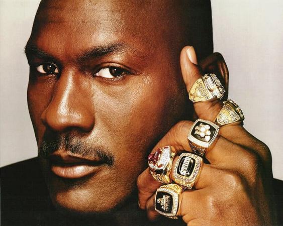 Michael Jordan 6 rings