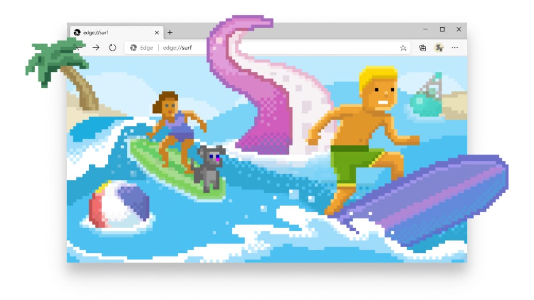 Microsoft Edge Surf Game