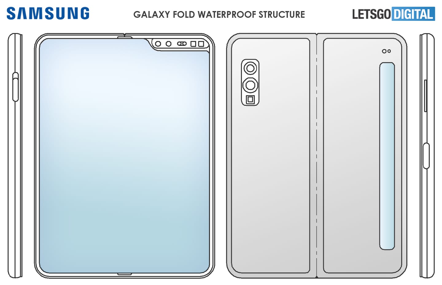 Samsung Galaxy Fold Lite: il foldable diventa più compatto ed accessibile (brevetto)