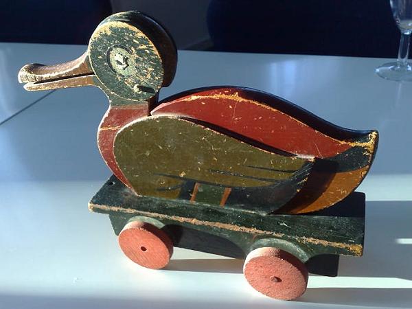 wooden duck