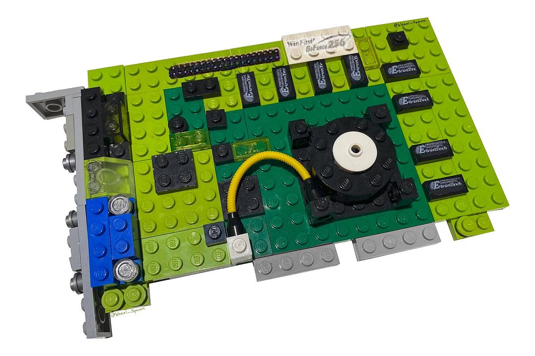 GeForce 256, la mitica scheda video torna in versione LEGO