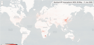 Mappa dell’inquinamento atmosferico globale: la nuova piattaforma con i dati del satellite Copernicus Sentinel-5P