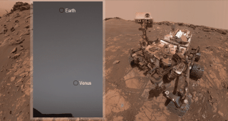 Rover Curiosity: da Marte una foto della Terra e di Venere