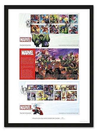 ULTIMATE FRAMED MARVEL COMICS STAMPS