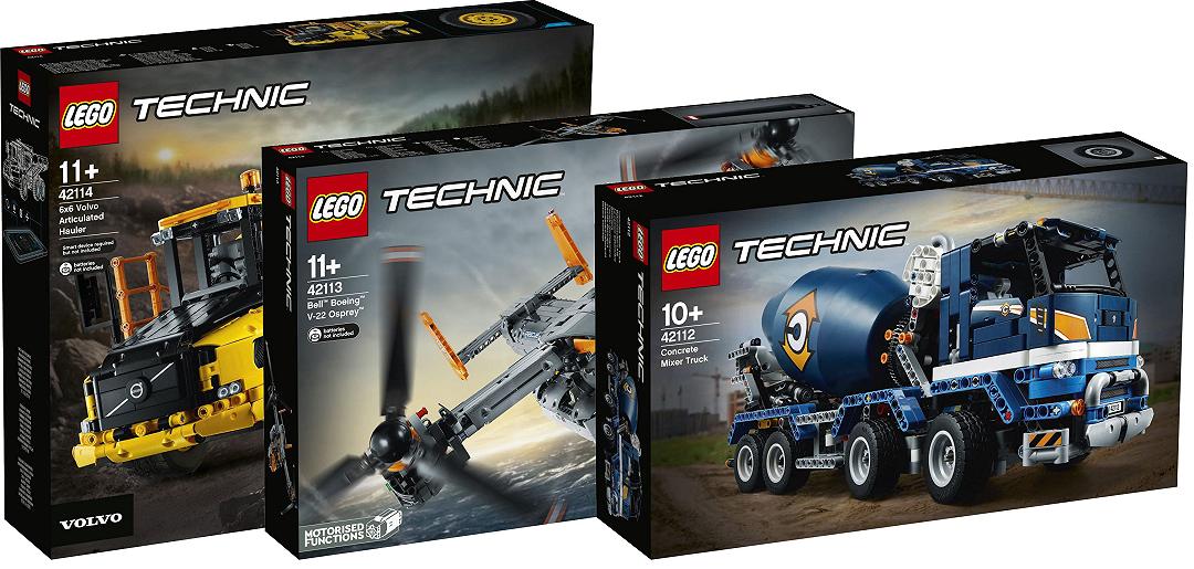 LEGO Technic, le immagini dettagliate dei tre nuovi set in arrivo