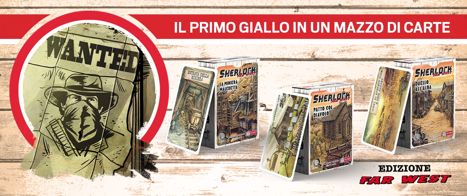 Sherlock Far West: dal 18 giugno disponibile il gioco di MS Edizioni