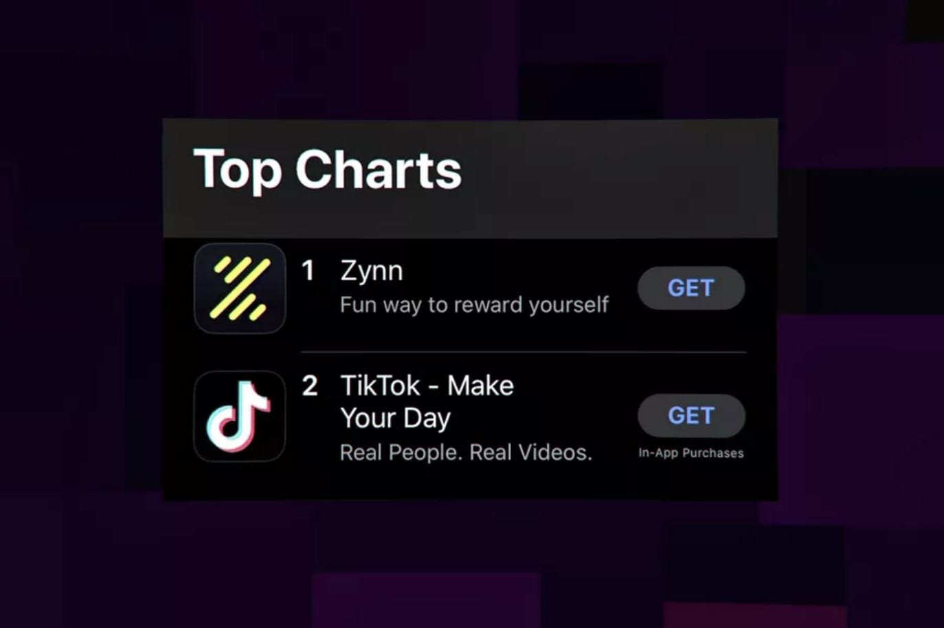 Zynn era una copia spudorata di TikTok, Apple l’ha dovuta rimuovere