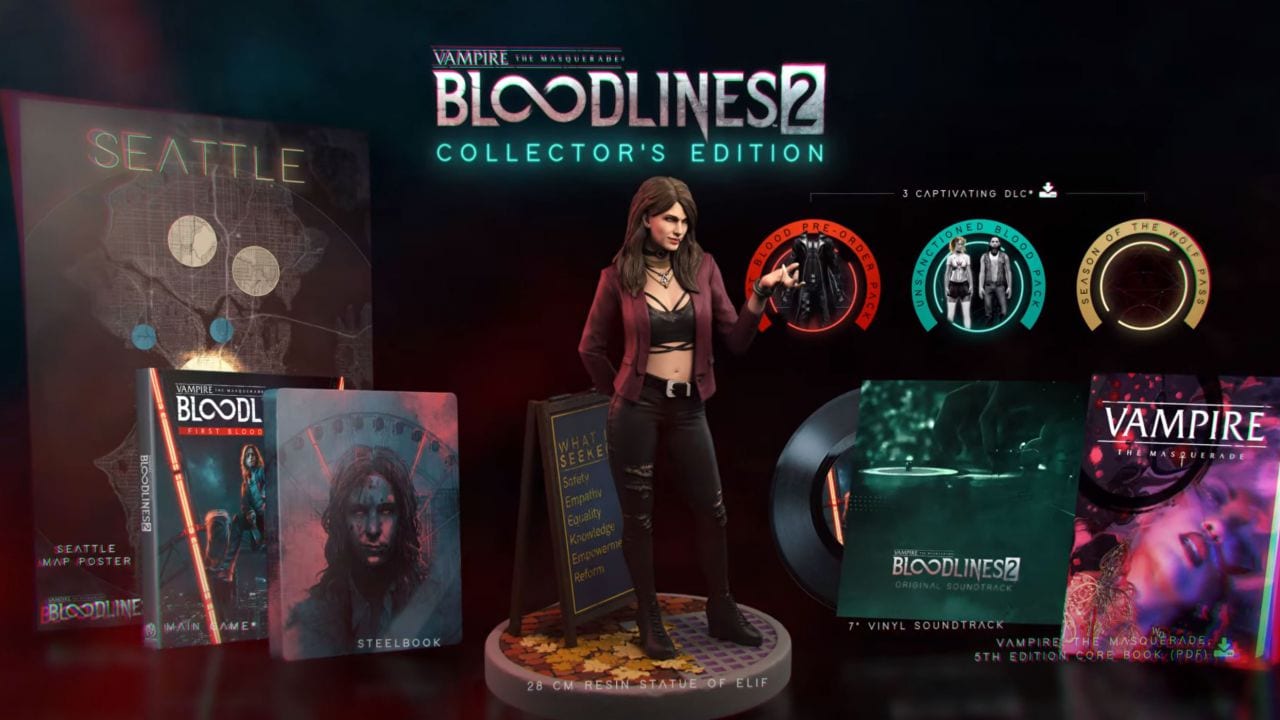 Vampire: The Masquerade - Bloodlines 2, presentata la Collector's Edition del gioco