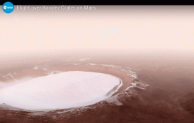 Korolev, il lago ghiacciato su Marte: uno spettacolare video dell’ESA