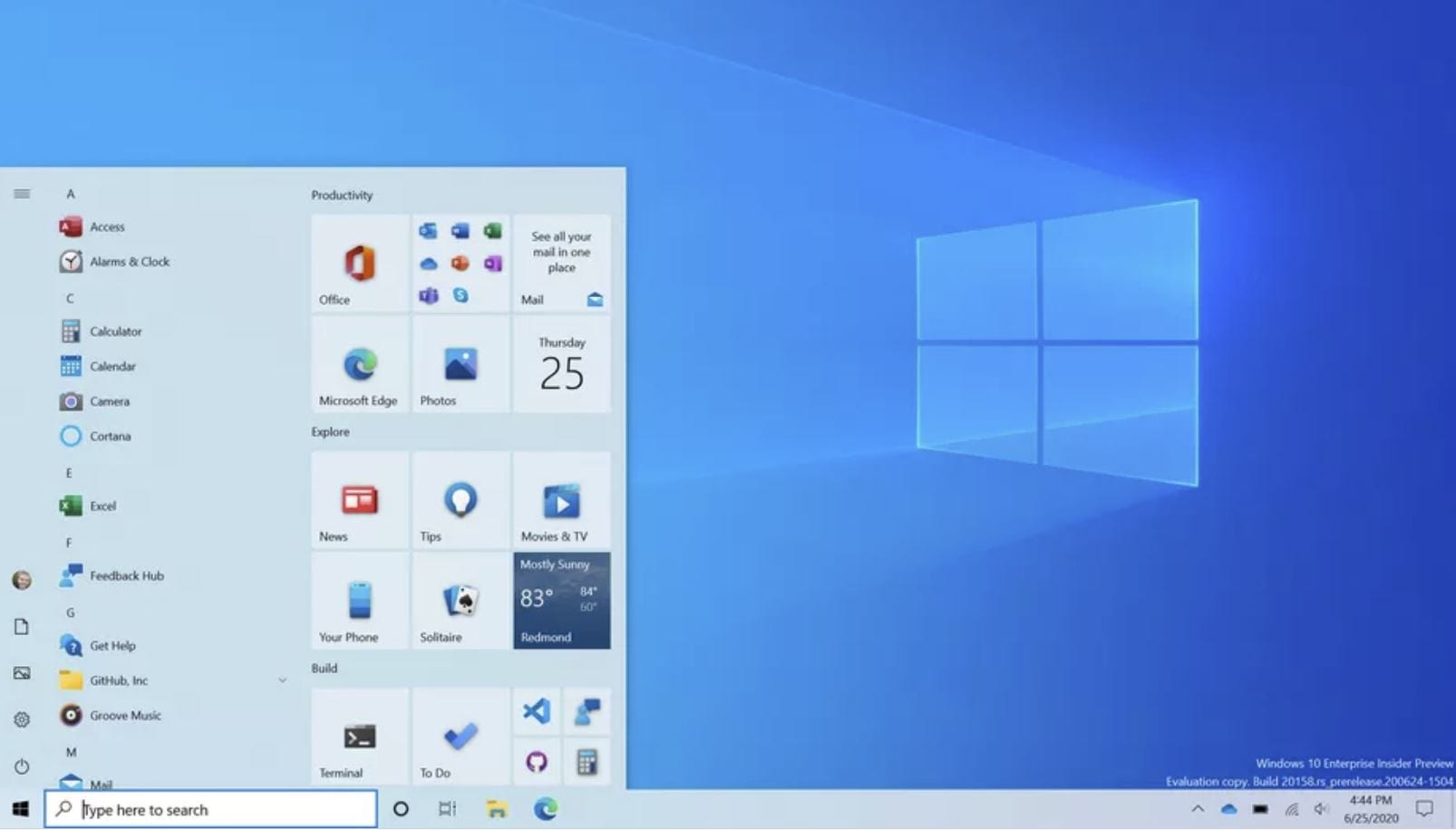 Windows 10, il menù Start presto avrà questo aspetto